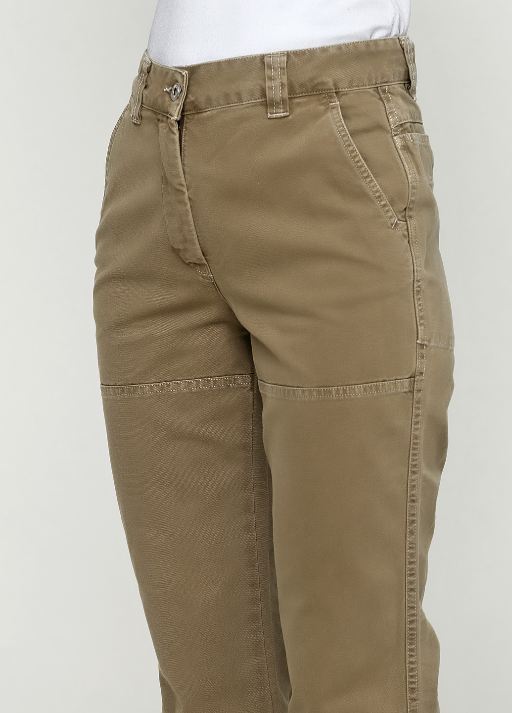 Хаки джинсовые демисезонные прямые брюки Murphy & Nye