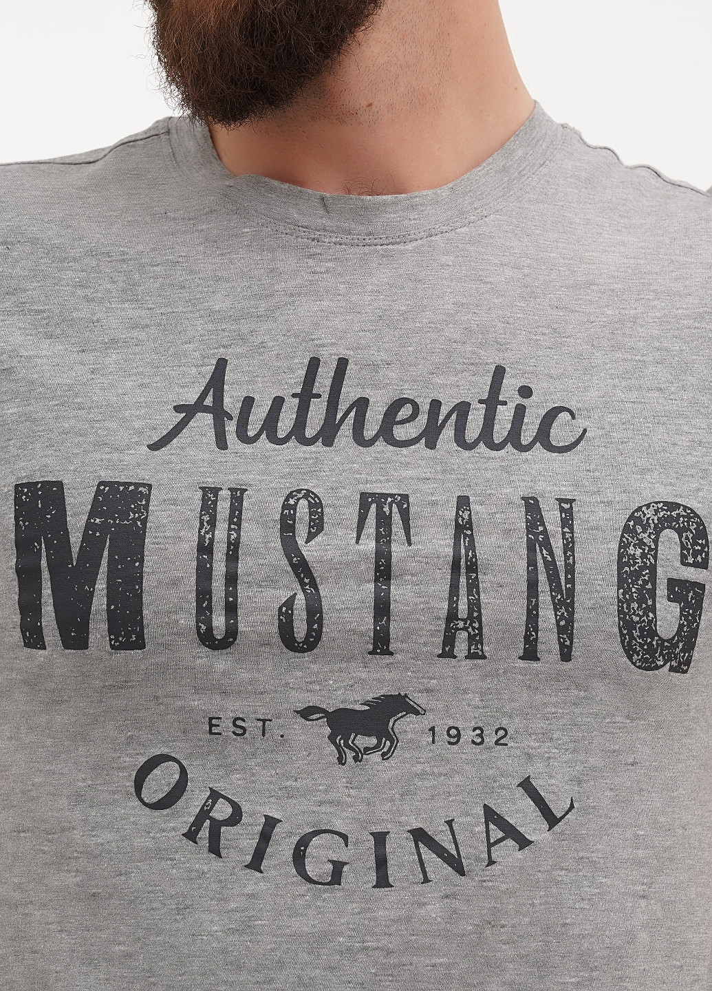 Сіра футболка Mustang
