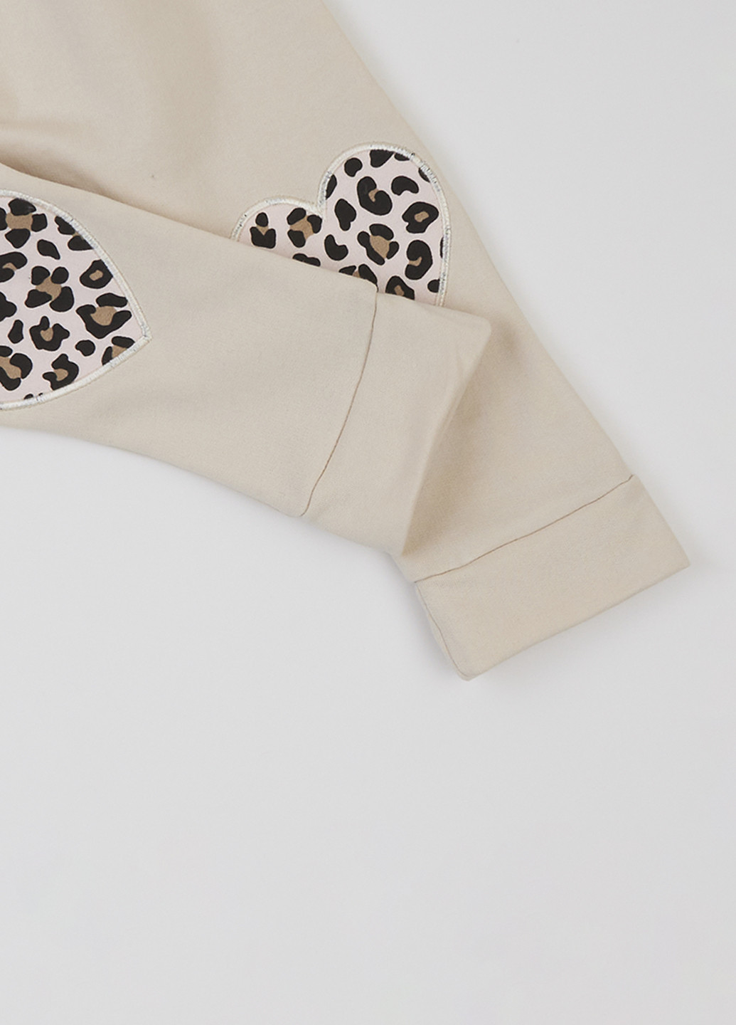 Світло-бежевий демісезонний комплект (світшот, штани, пов'язка) dexter's