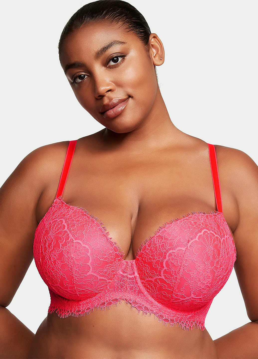 Рожевий демісезонний комплект білизни (бюстгальтер, трусики) Victoria's Secret