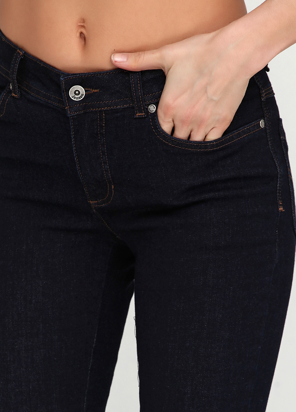 Темно-синие демисезонные джинсы Jensen