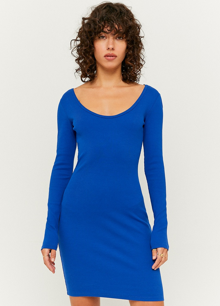 Синее кэжуал платье Tally Weijl однотонное