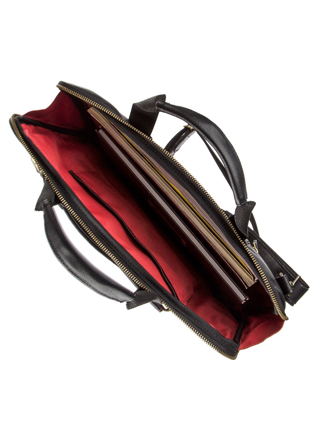 Мужская кожаная сумка для ноутбука 38х28х2 см Shvigel (252134061)