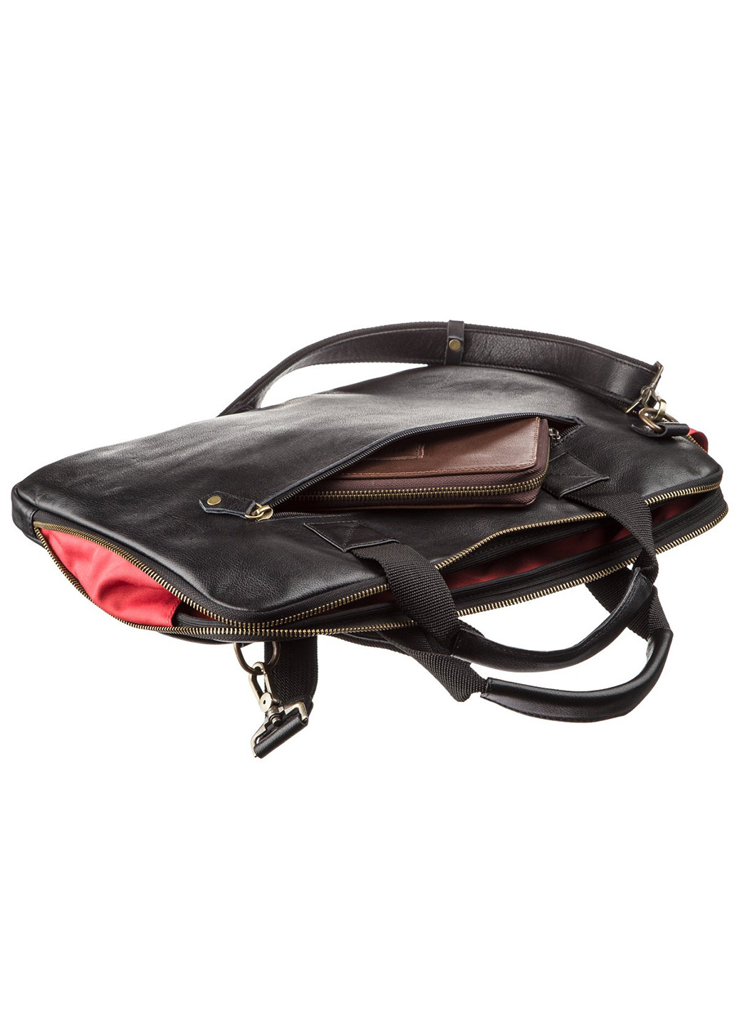 Мужская кожаная сумка для ноутбука 38х28х2 см Shvigel (252134061)