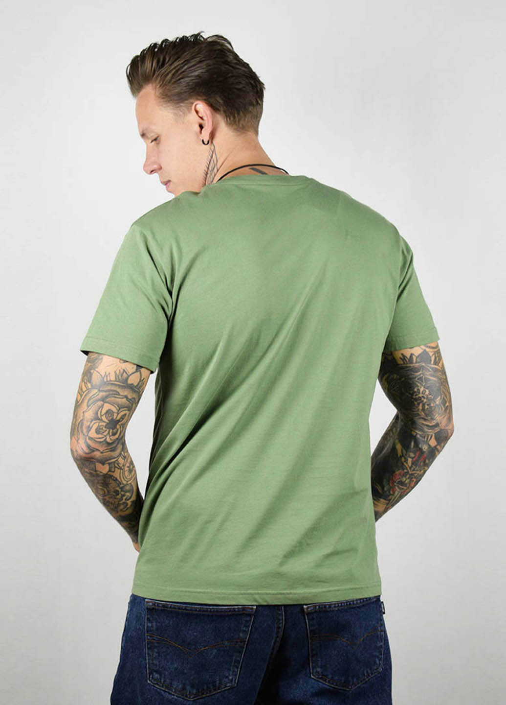Зелена футболка чоловіча ffliction, зелений No Brand Футболки