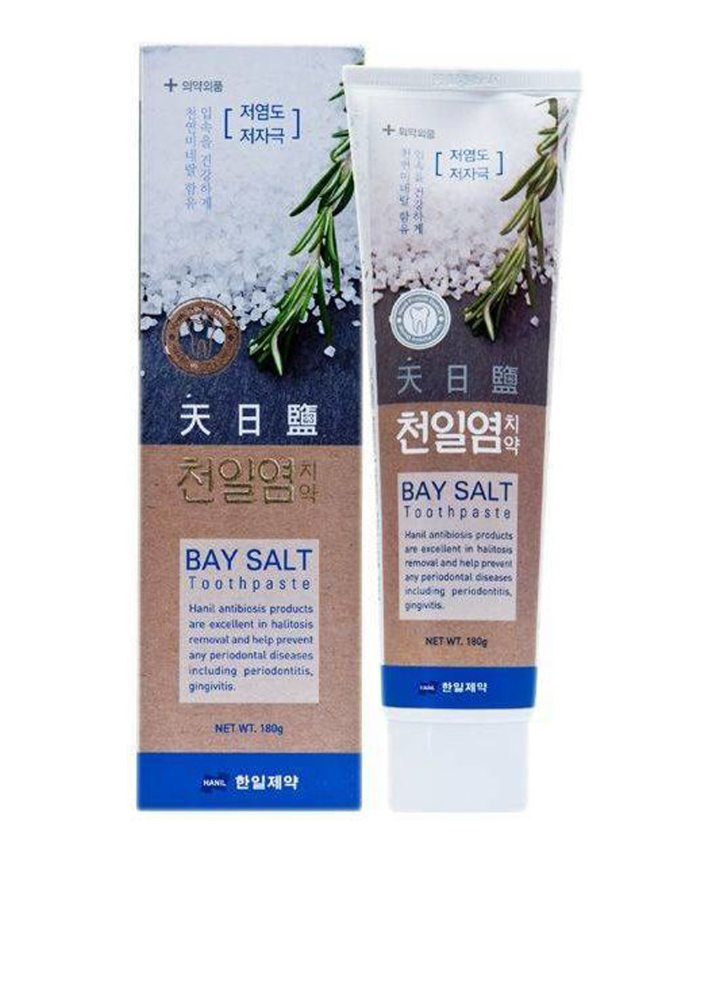 Зубна паста з морською сіллю Circle-patterned Bay salt Toothpaste, 180 г HANIL безбарвна