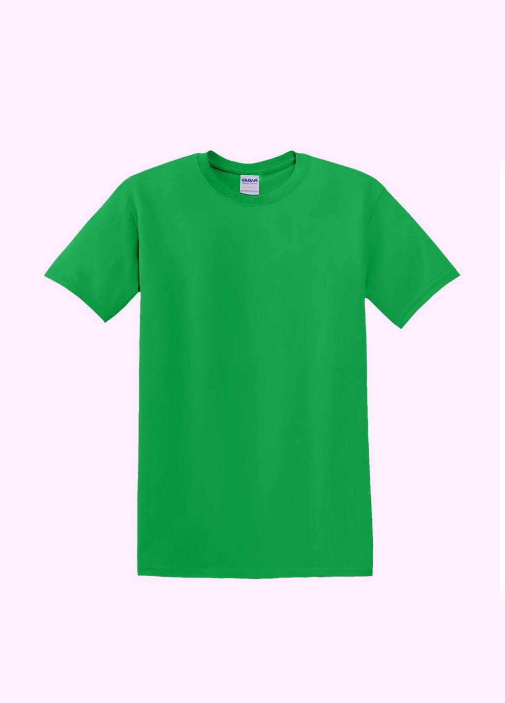 Зеленая футболка Gildan