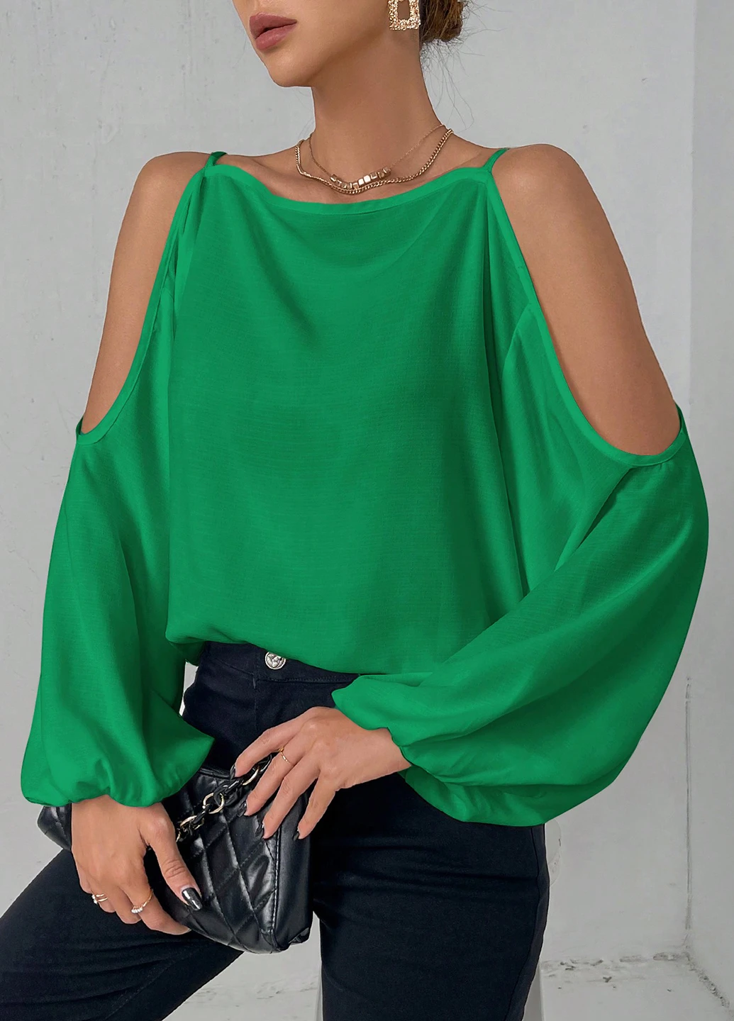 Зелена блуза SHEIN