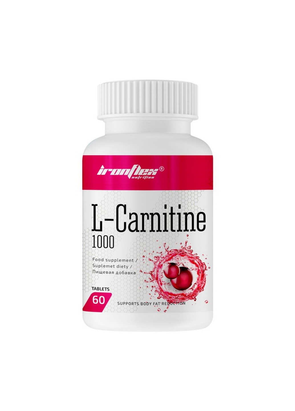 Л-карнитин L-Carnitine 1000 60 таблеток Iron Flex (255363317)
