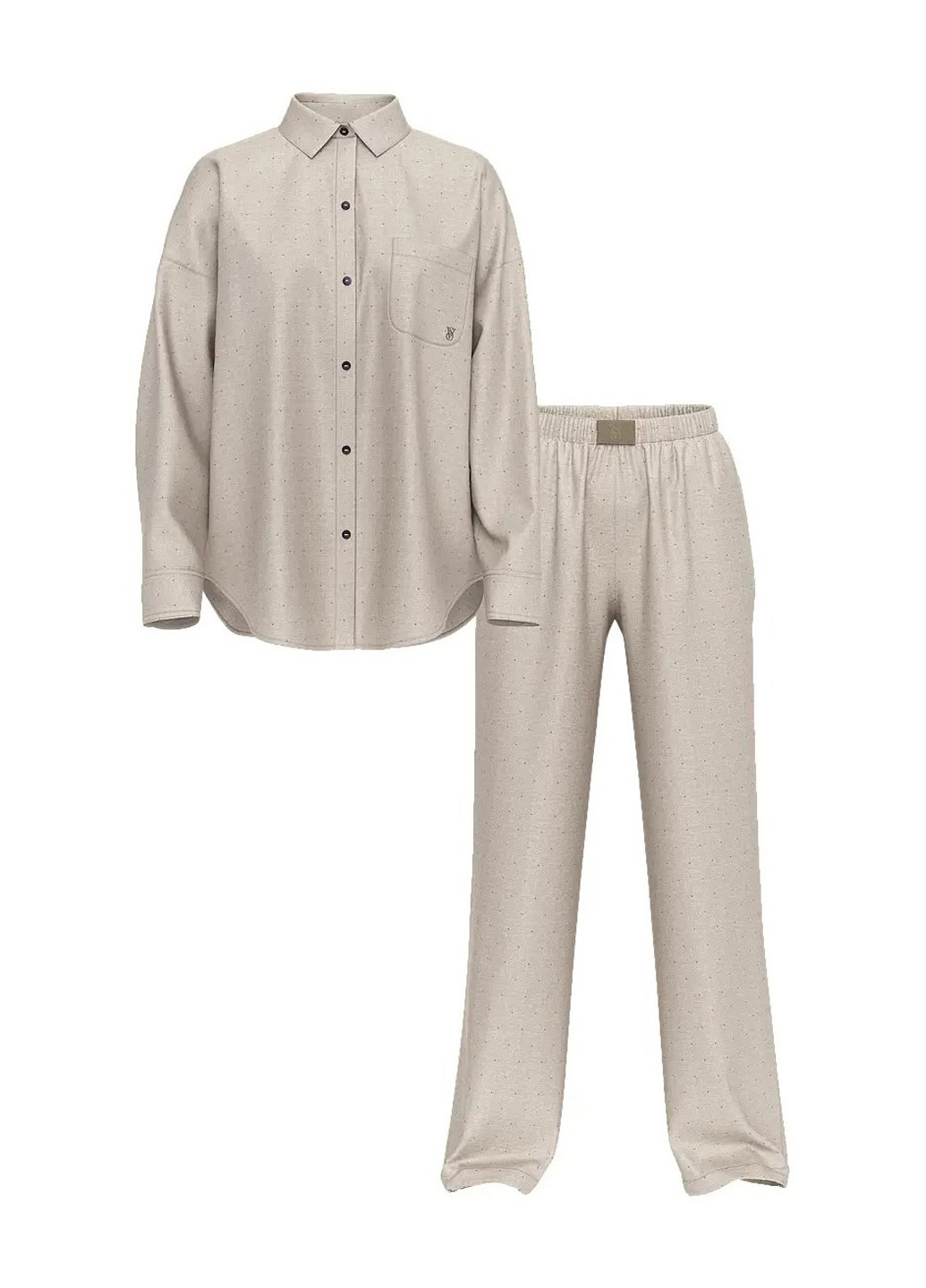 Серая всесезон пижама (рубашка, брюки) рубашка + брюки Victoria's Secret