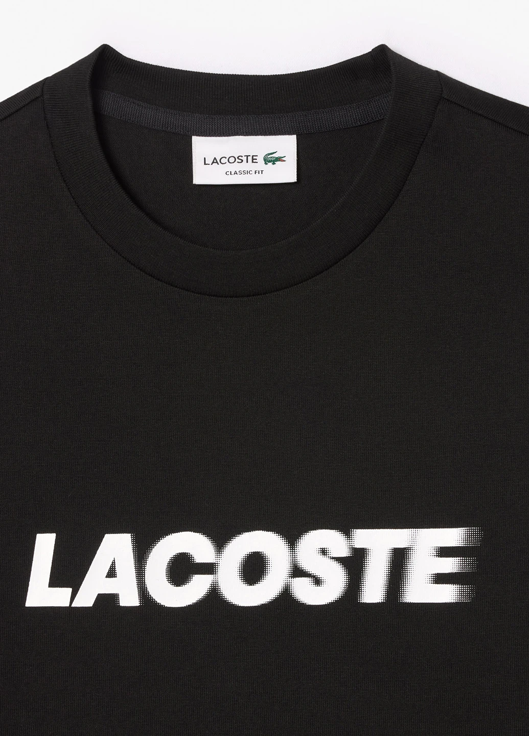 Чорна футболка Lacoste