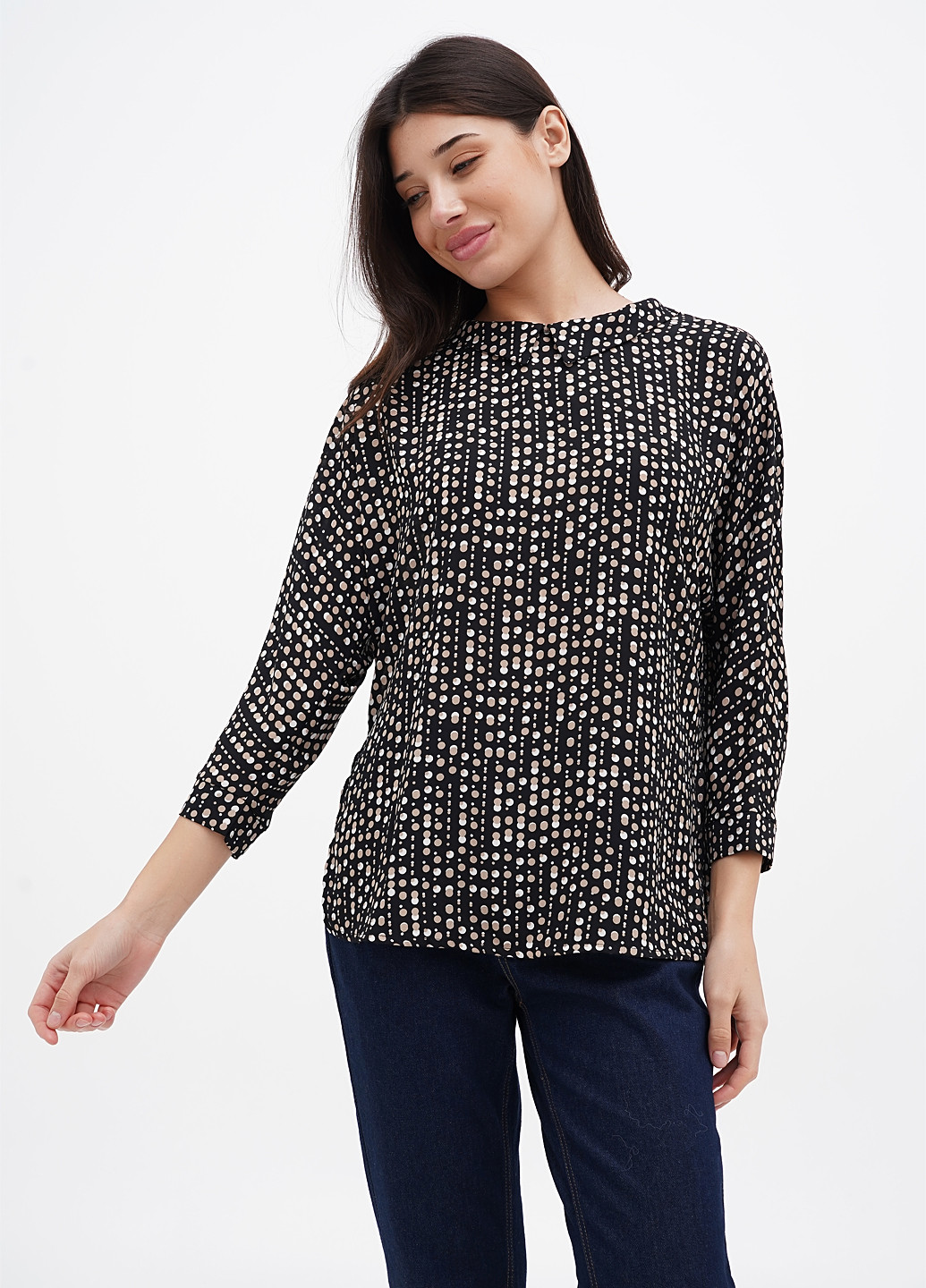 Коричневая блуза Sassofono