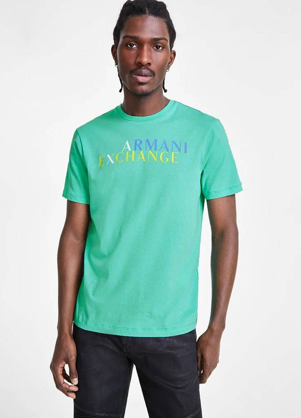 Зелена футболка Armani Exchange