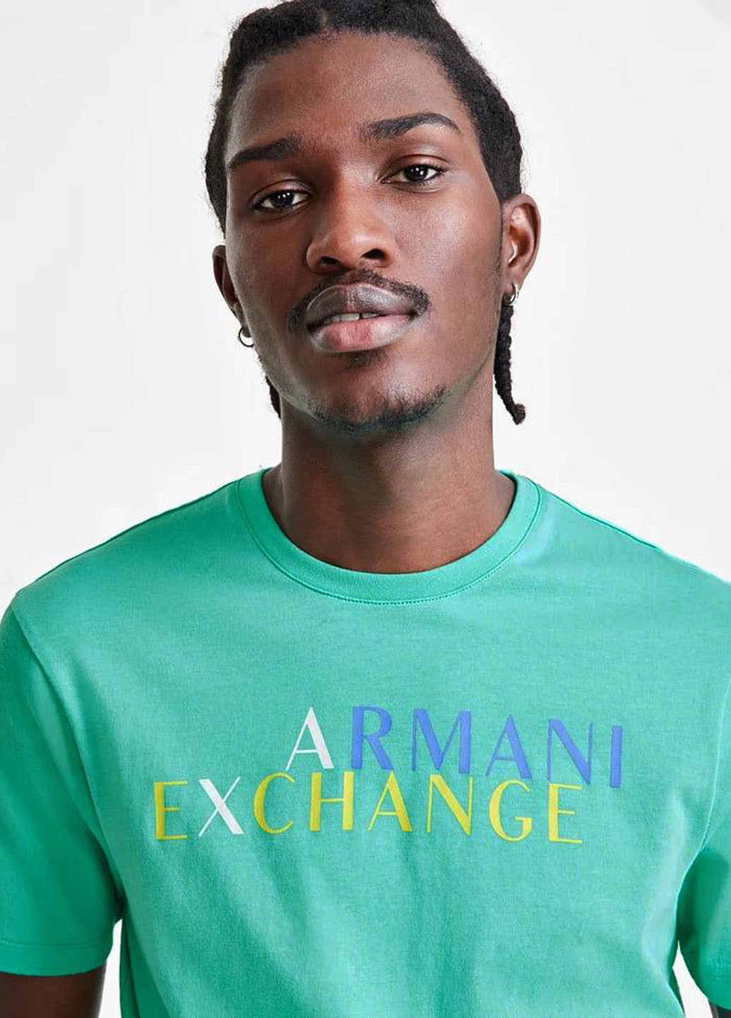 Зелена футболка Armani Exchange