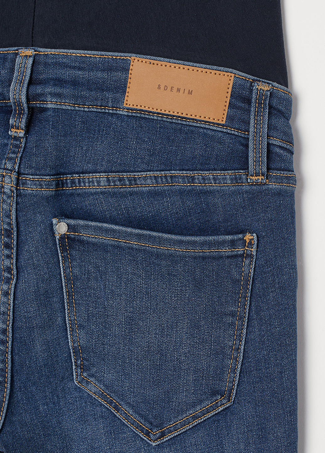 Синие демисезонные зауженные джинсы для беременных H&M