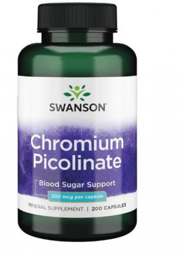Піколінат хрому Chromium Picolinate 200mg 200caps Swanson (232599659)