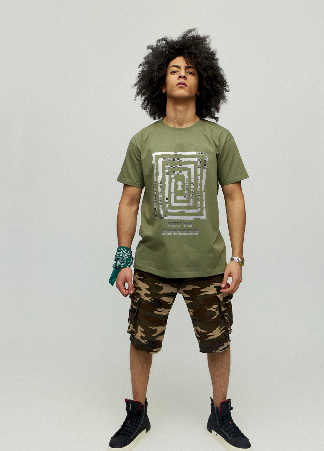 Хакі (оливкова) футболка чоловіча YAPPI