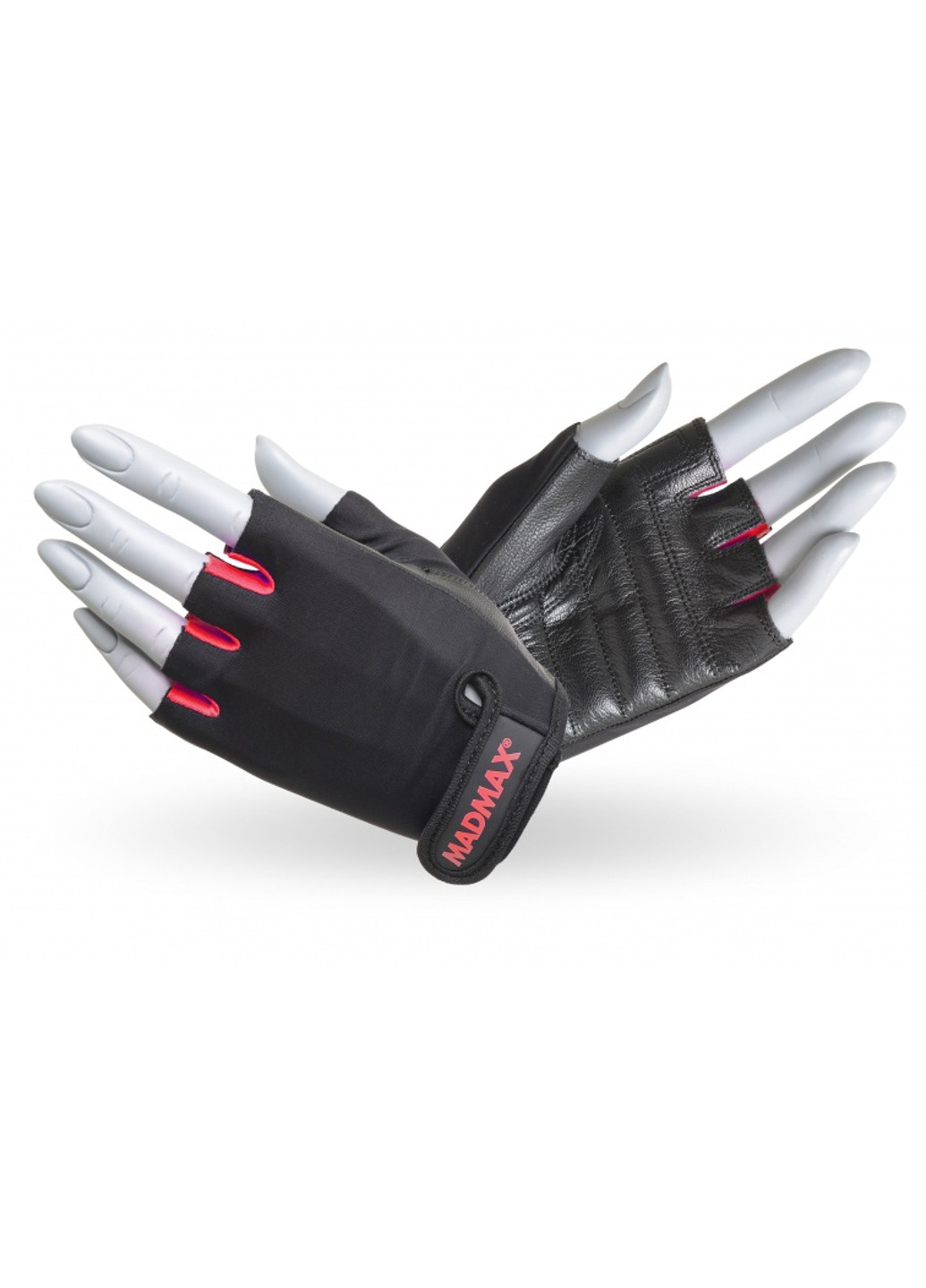 Женские спортивные перчатки RAINBOW MFG 251 - черный/красный L Mad Max (251253530)