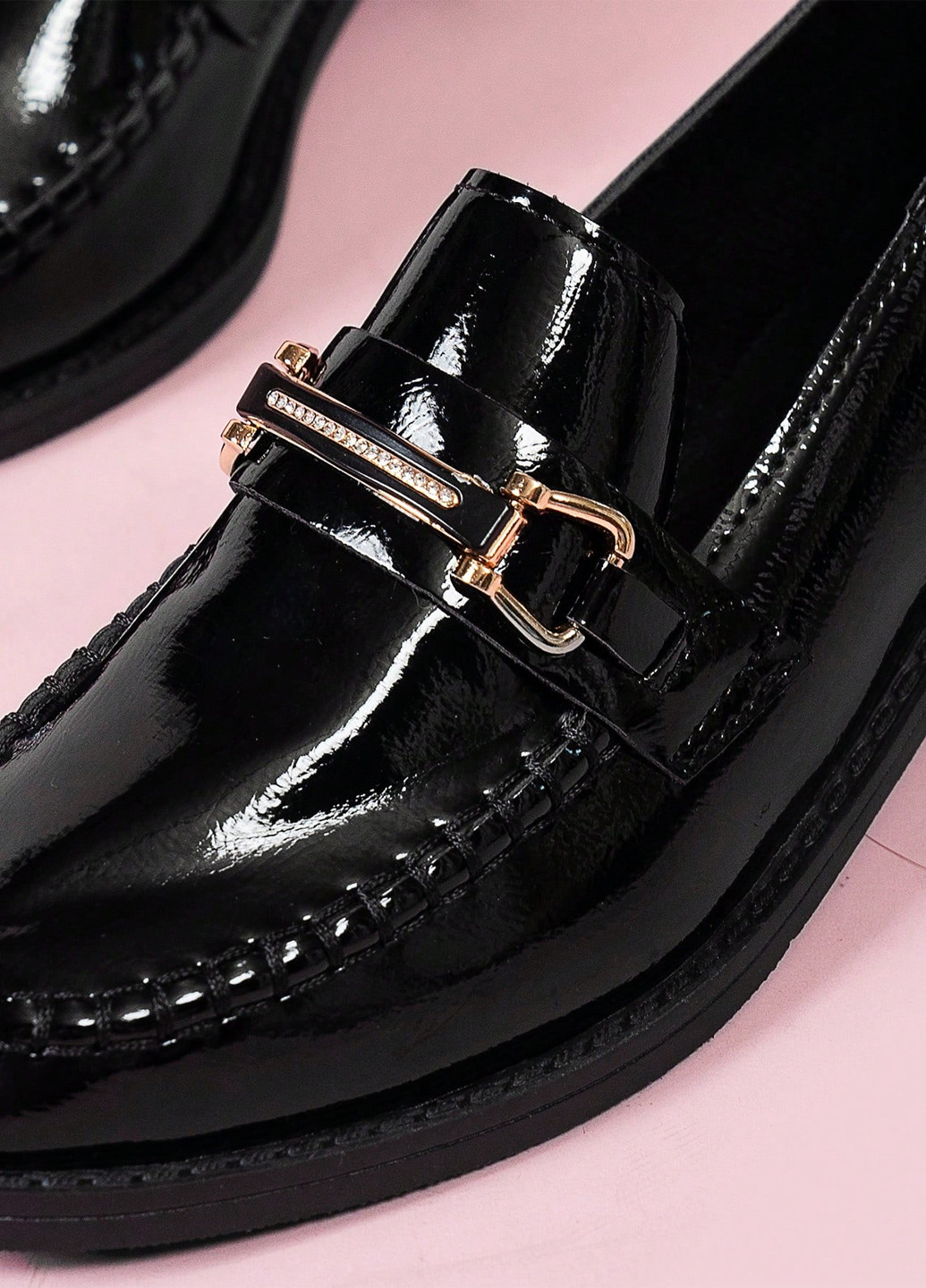 SHEIN Туфлі лофери чорний з штучна шкіра, китай — демісезон (340648555)