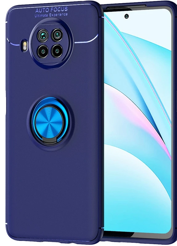 TPU чохол ColorRing під магнітний тримач (opp) для Xiaomi Mi 10T Lite / Redmi Note 9 Pro 5G Синій / Синій Deen (237824430)