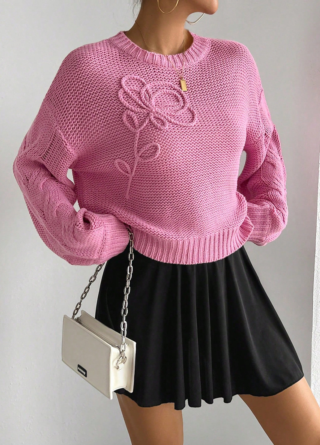 Рожевий демісезонний джемпер джемпер SHEIN