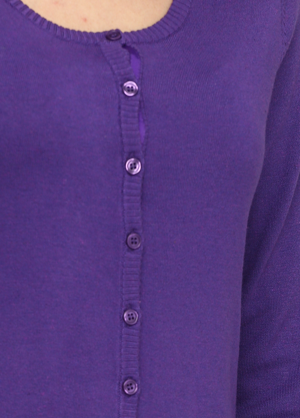 Кофта Minus однотонна фіолетова кежуал віскоза