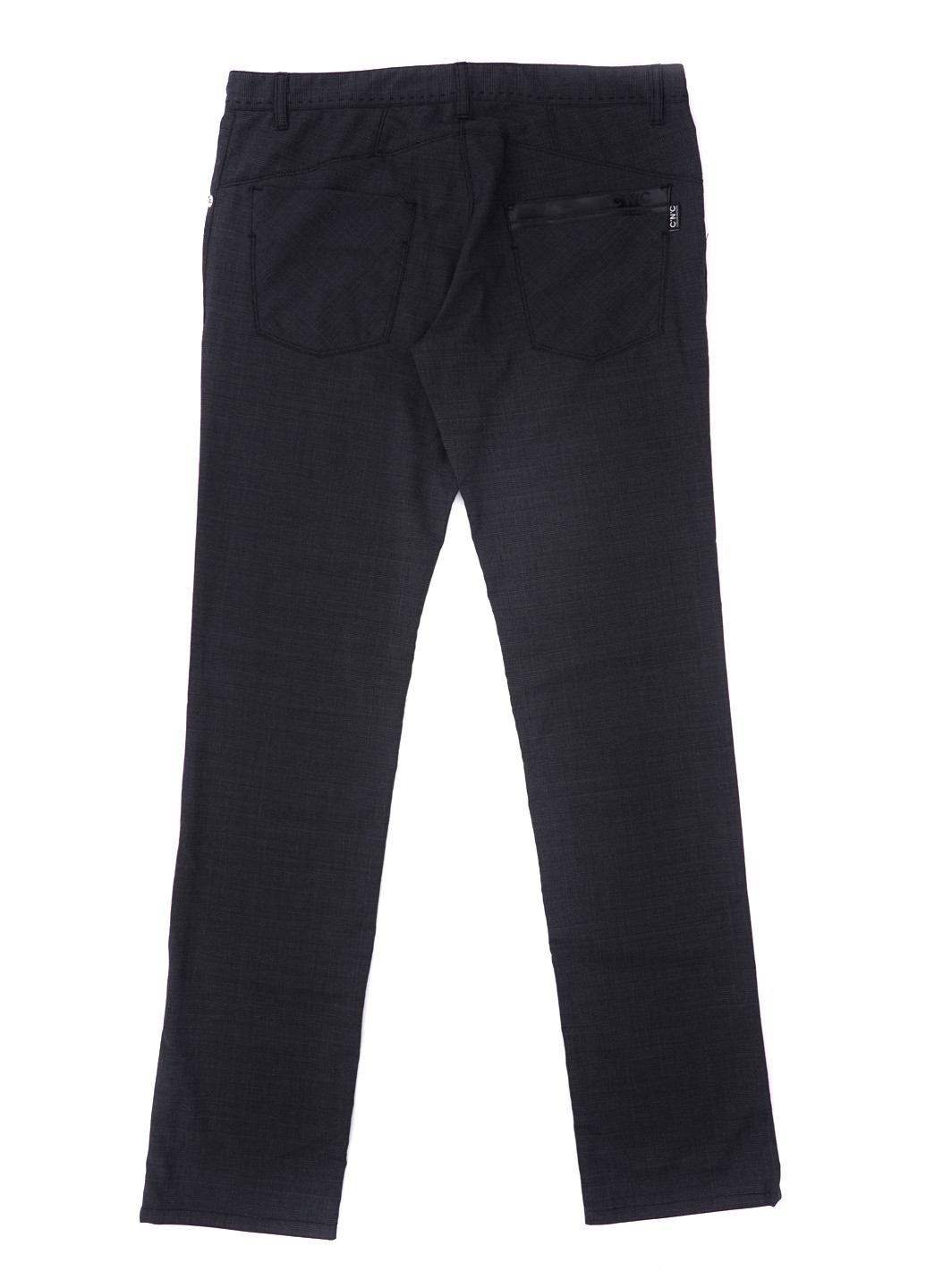 Темно-серые кэжуал демисезонные прямые брюки C'N'C