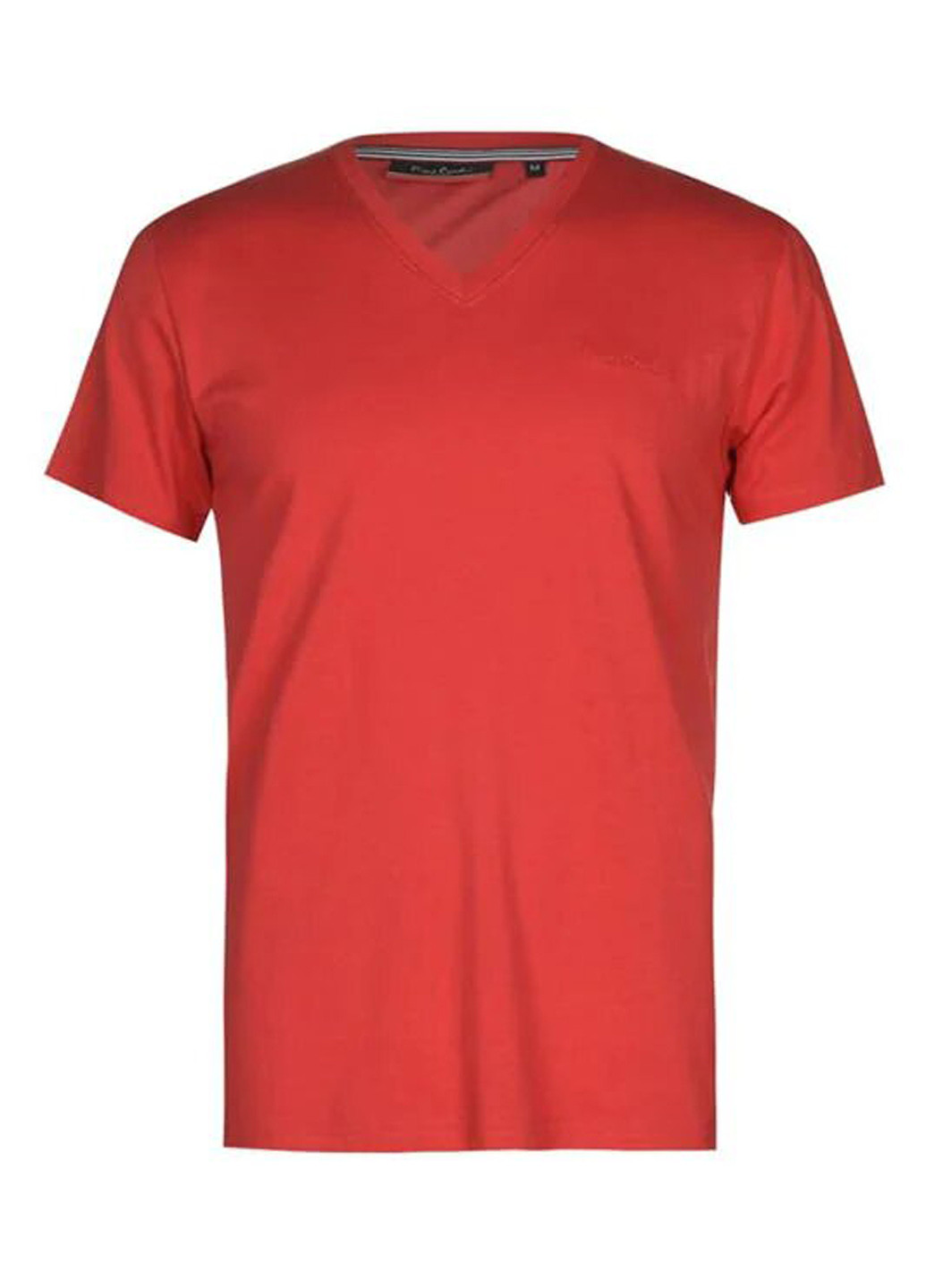 Светло-красная футболка Pierre Cardin