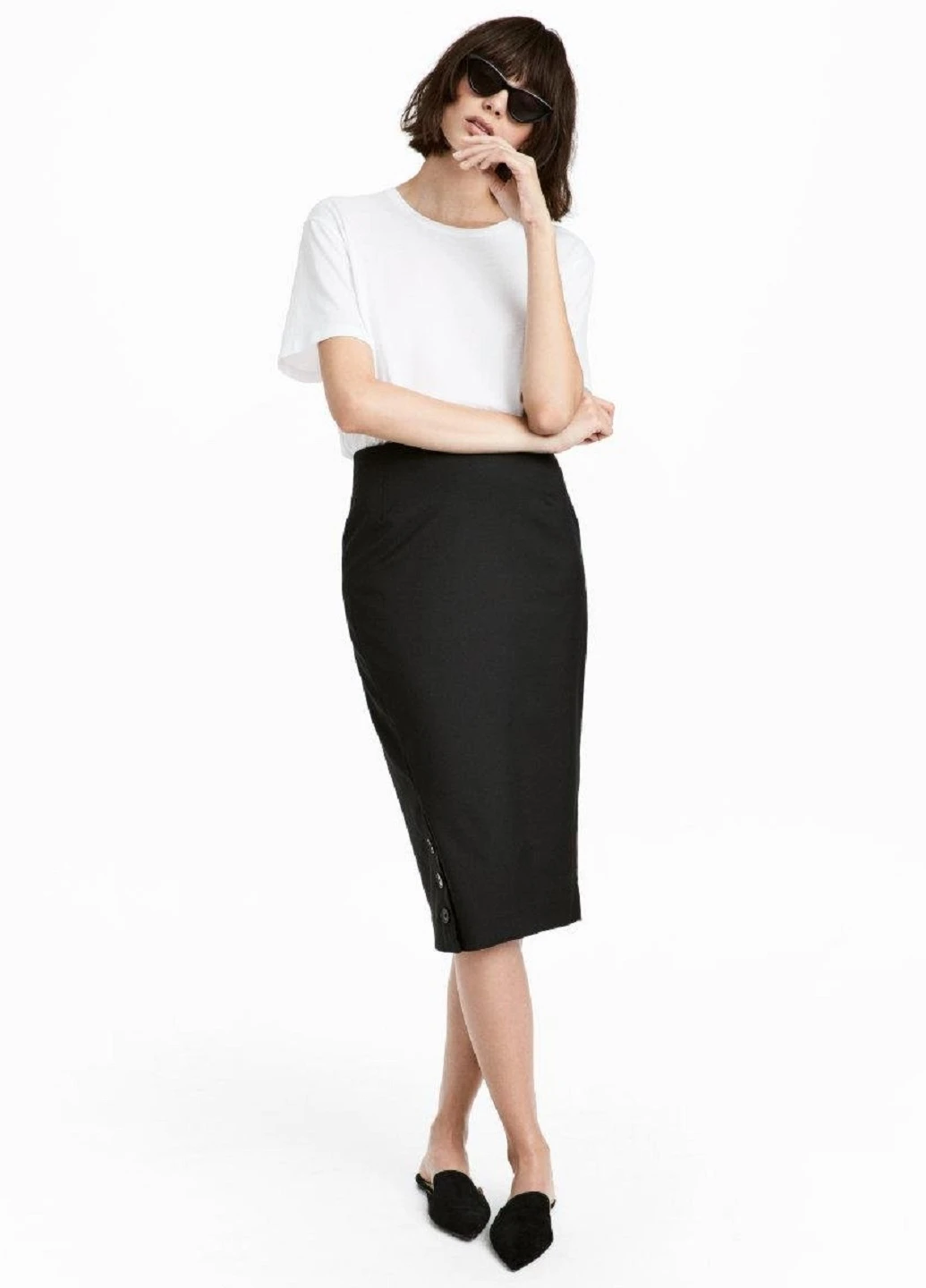 Спідниця-олівець з гудзиками H&M (252627840)