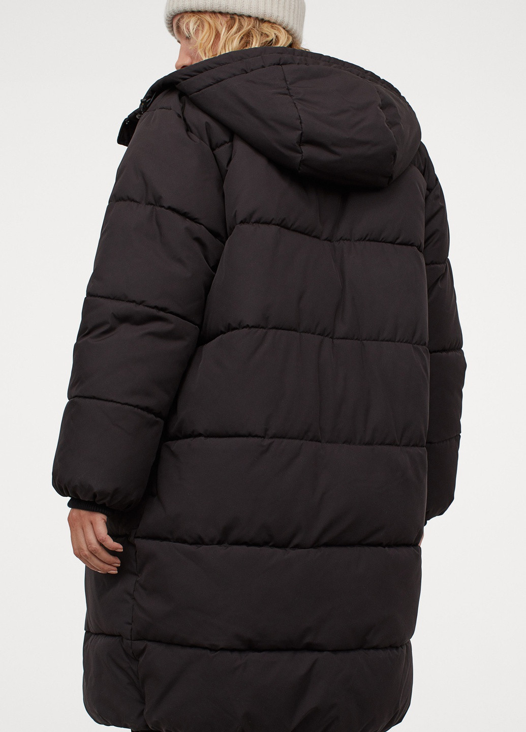 Черная куртка зима,чорний, H&M