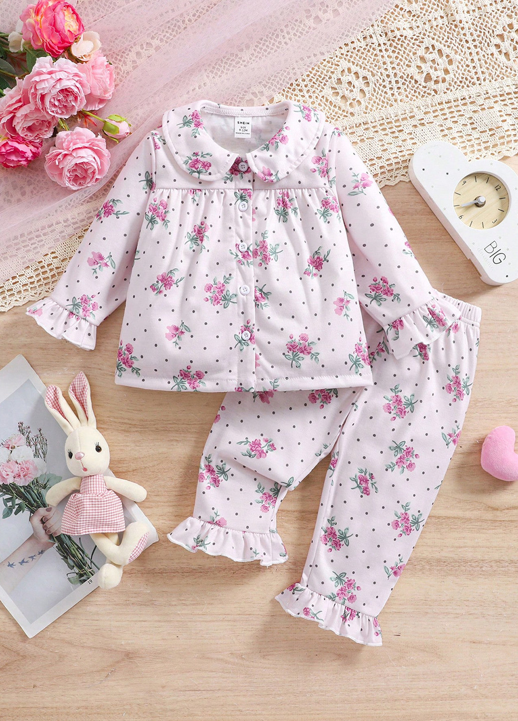 Комбінована всесезон піжама (кофта, штани) кофта + брюки SHEIN