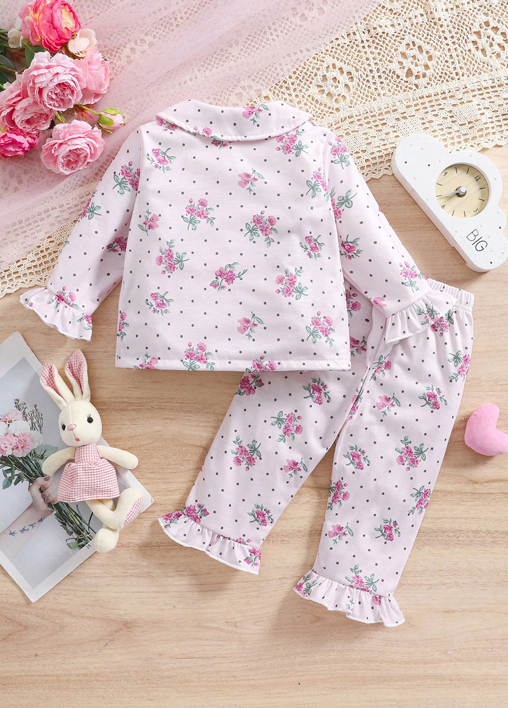 Комбінована всесезон піжама (кофта, штани) кофта + брюки SHEIN