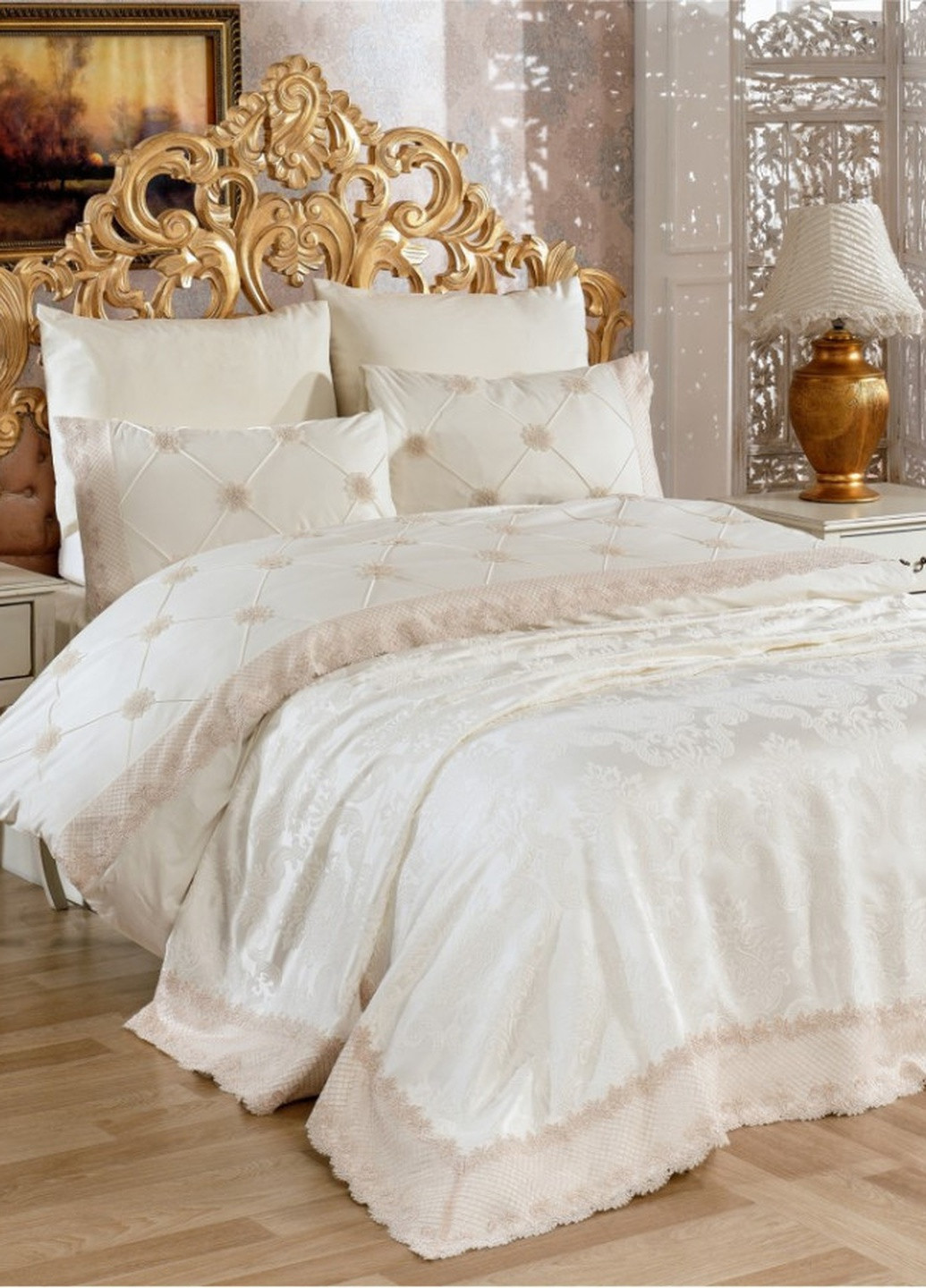 Комплект постельного белья с покрывалом Larissa Evelina AR-TR1006887 Arya (223456290)