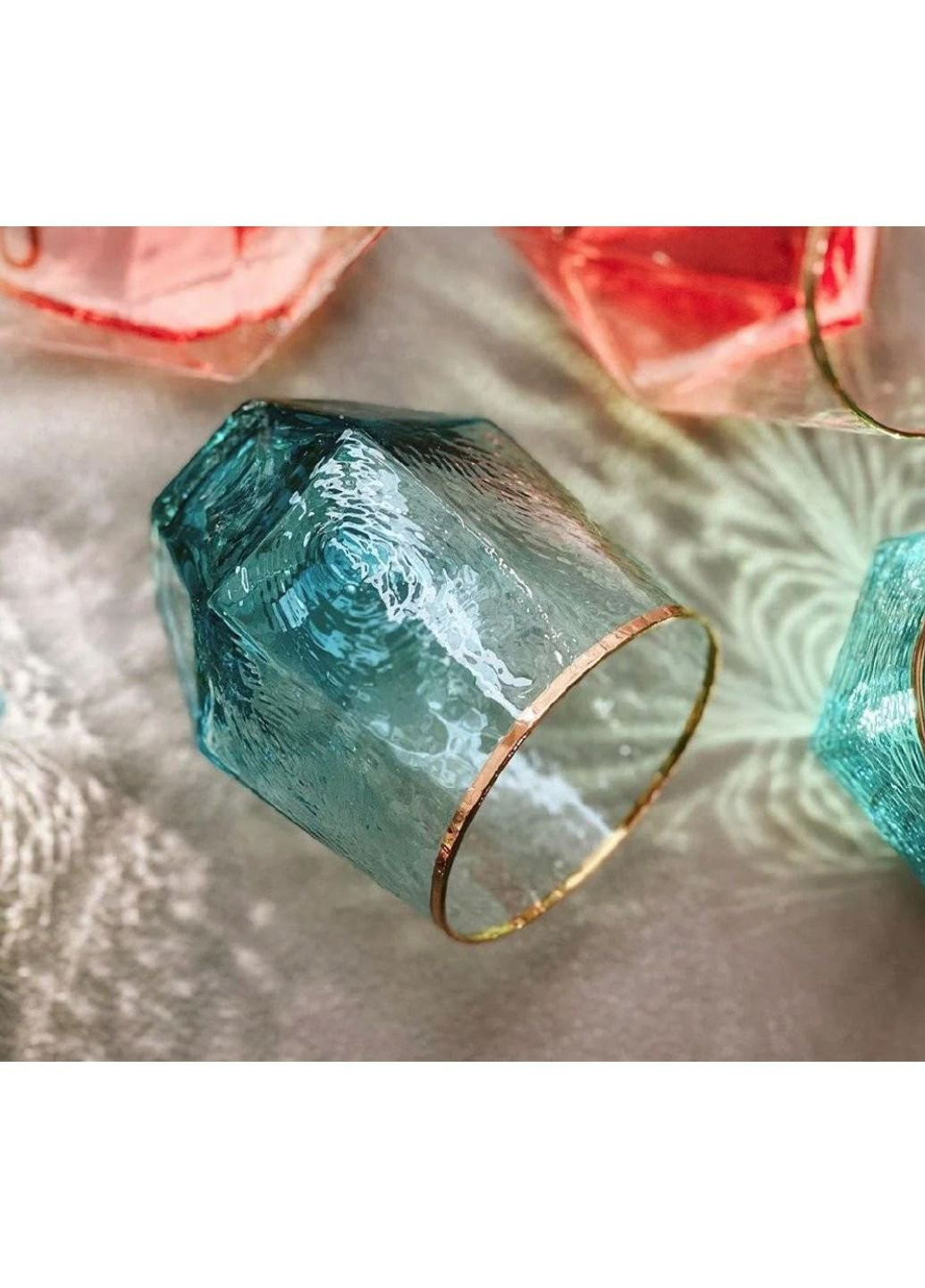 Стакан Бирюза GXF01F-B-SOLSFD1008 450 мл Olens (253617594)