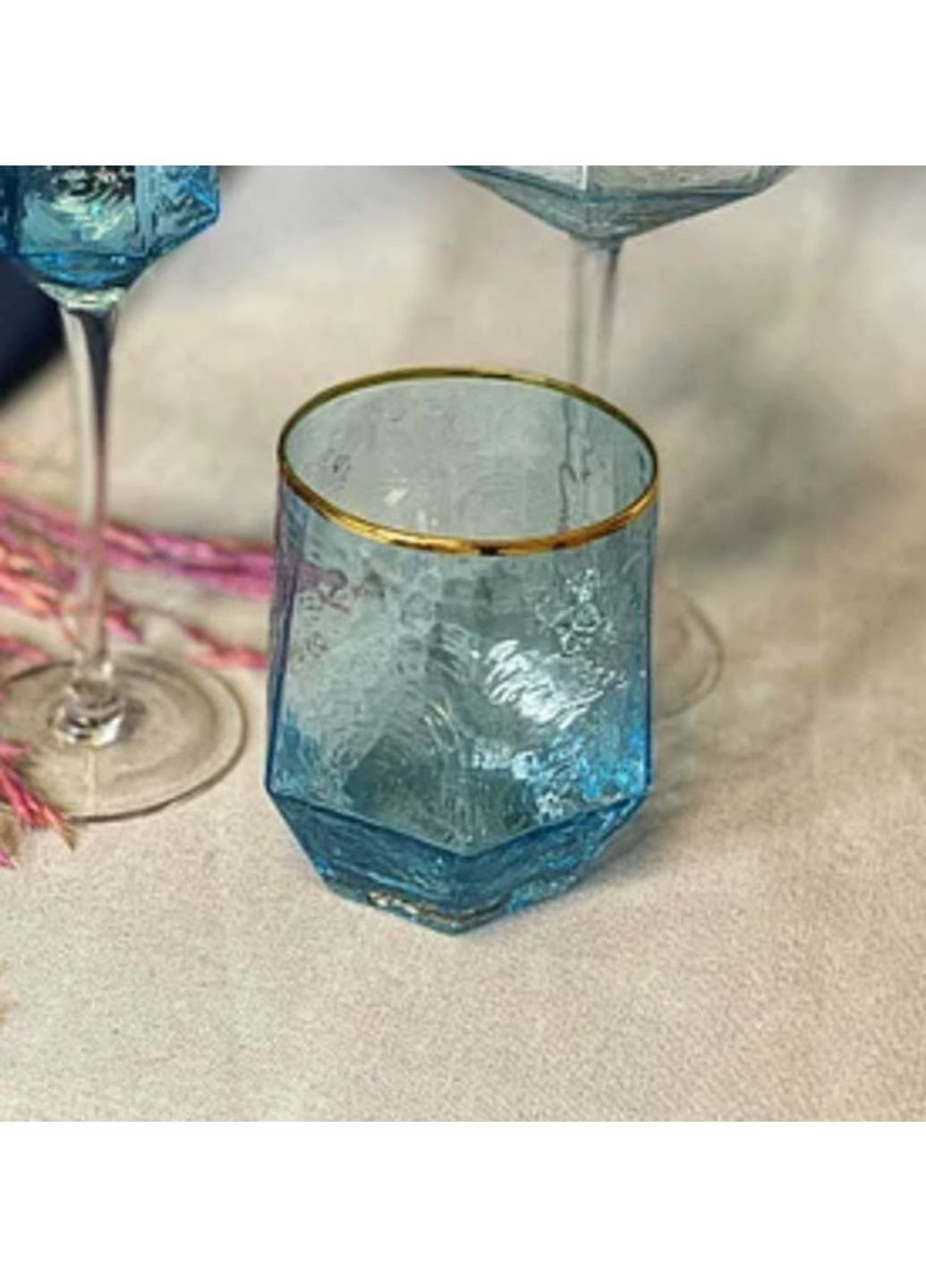 Стакан Бирюза GXF01F-B-SOLSFD1008 450 мл Olens (253617594)