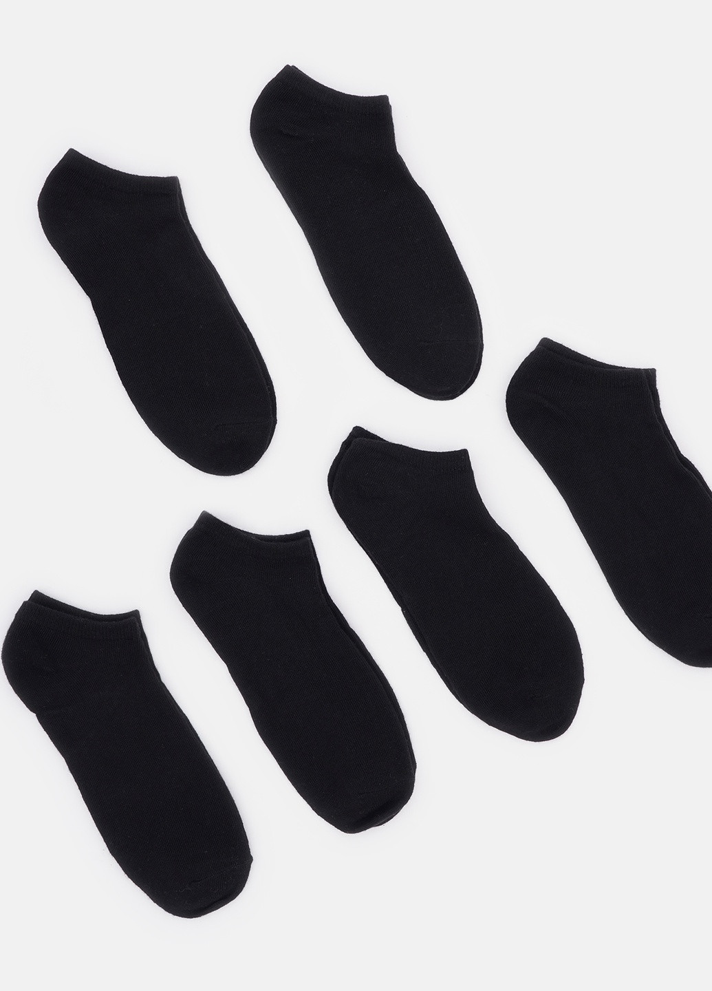 Носки (6 пар) C&A однотонные чёрные повседневные