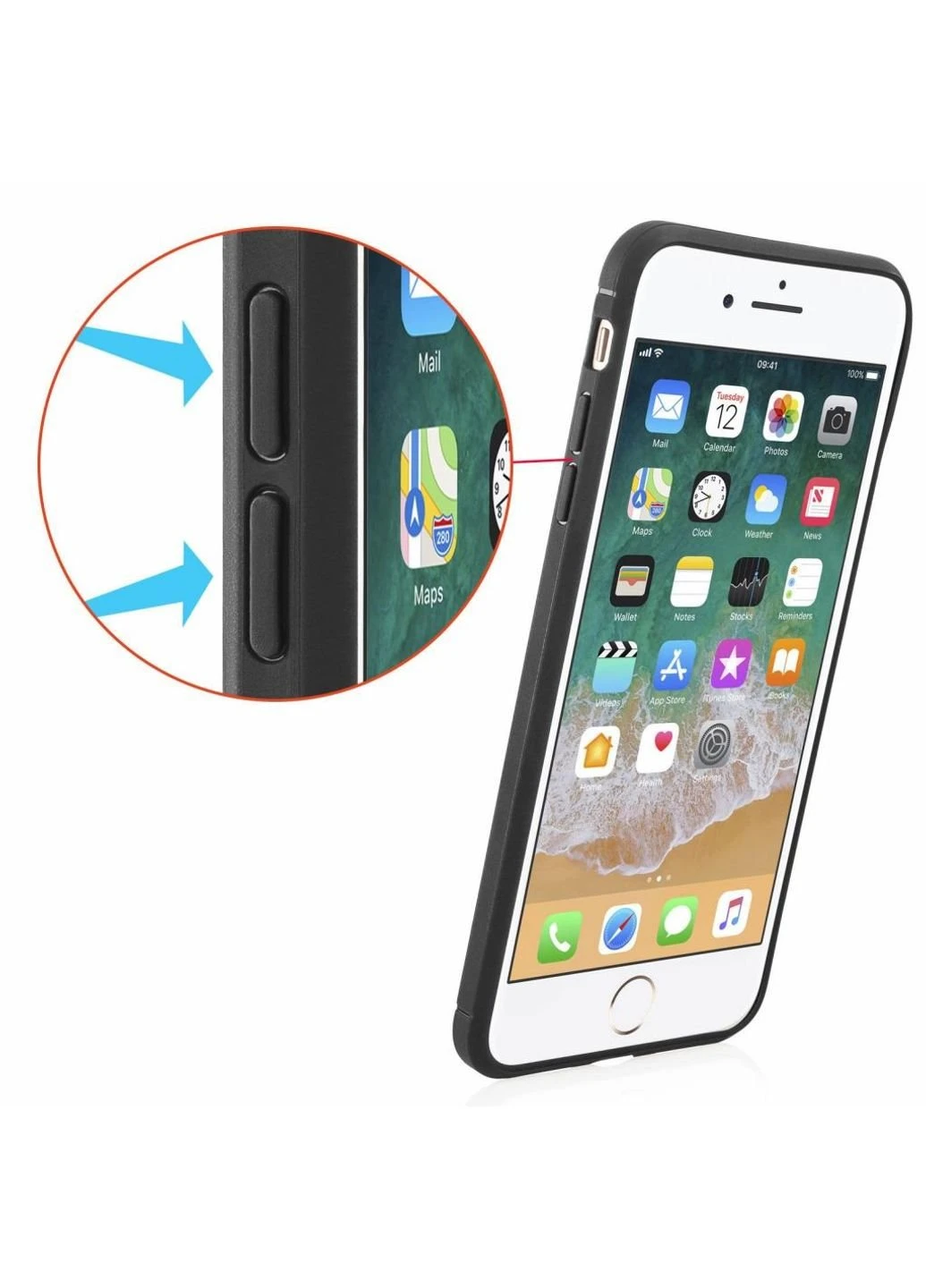 Чохол для мобільного телефону (смартфону) для Apple iPhone 7 PlusCarbon Fiber (Black) Laudtec (LT-AI7PB) BeCover (201492157)