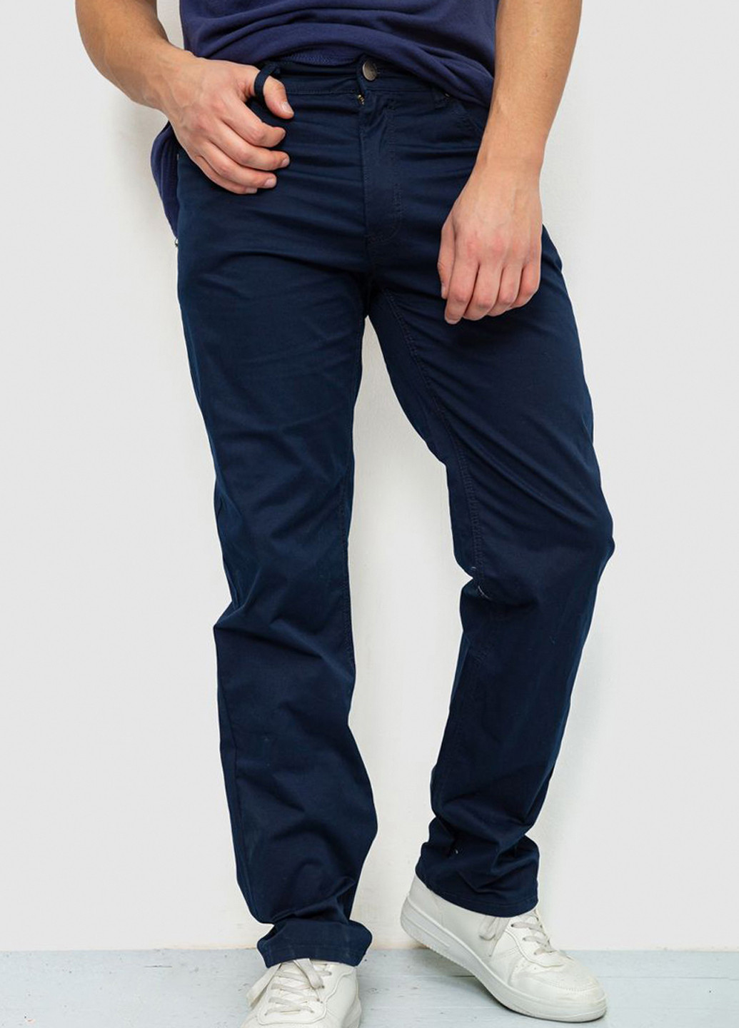 Темно-синие кэжуал демисезонные чиносы брюки Ager