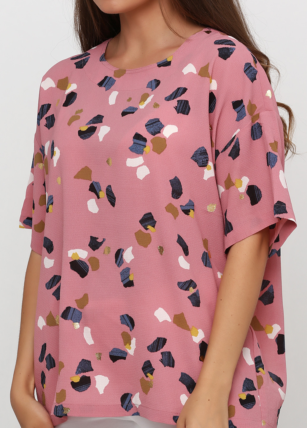 Розовая летняя блуза Saint Tropez