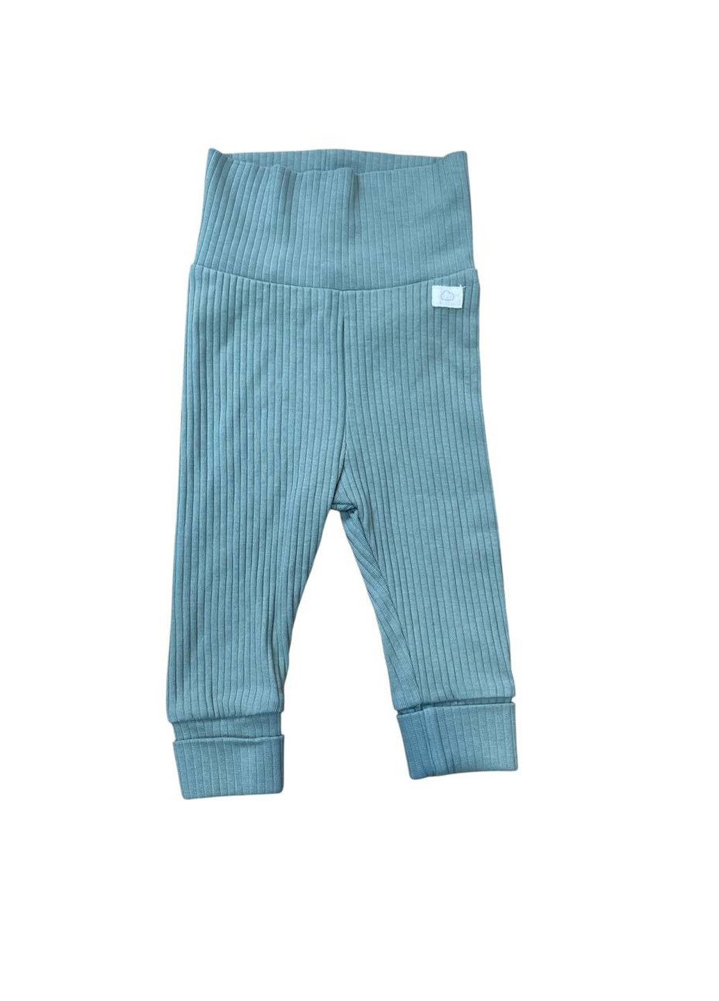 Светло-бирюзовые кэжуал демисезонные брюки H&M