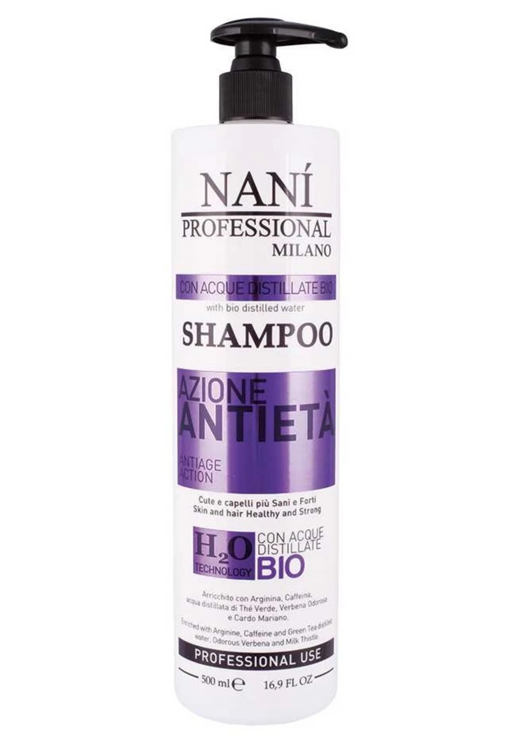 Шампунь Anti Age Action 500 мл Nani Professional Milano (238189867)