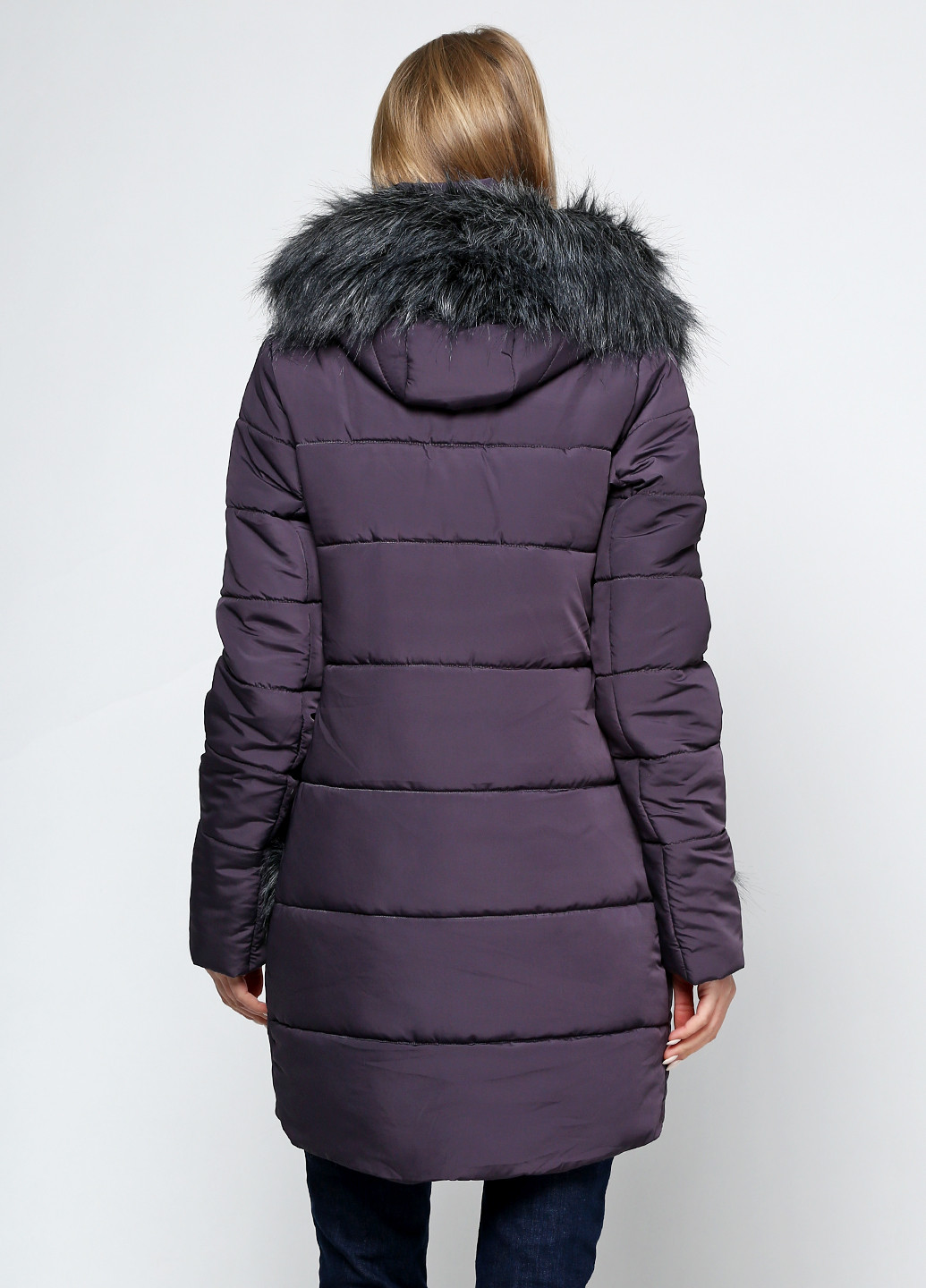 Темно-фіолетова зимня куртка Leka