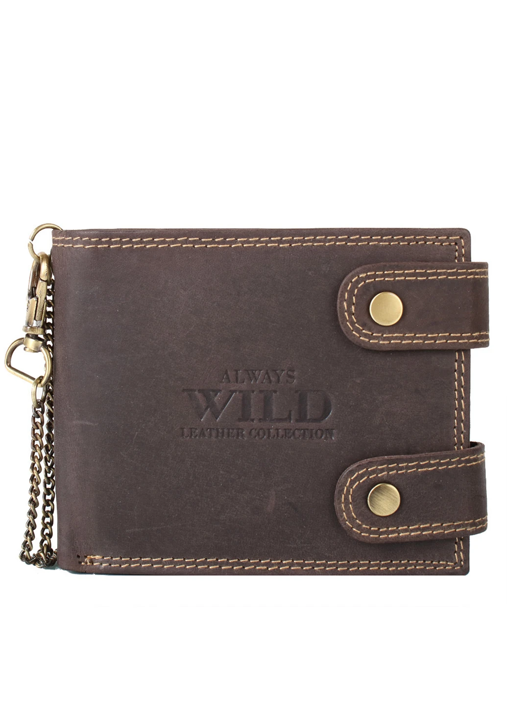 Чоловіче шкіряне портмоне 12х10х2 см Always Wild (232989895)