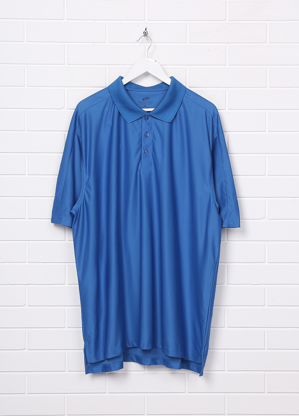 Синяя футболка-поло для мужчин Ultra Club однотонная