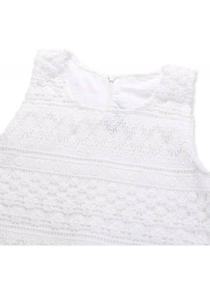 Коричневое платье кружевное (8859-134g-cream) Breeze (205765108)
