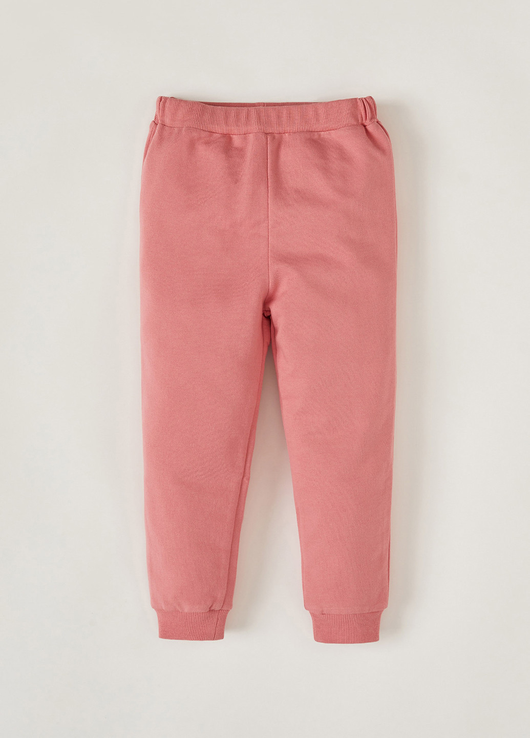 Костюм(реглан, брюки) DeFacto брючный розовый спортивный трикотаж, хлопок, полиэстер