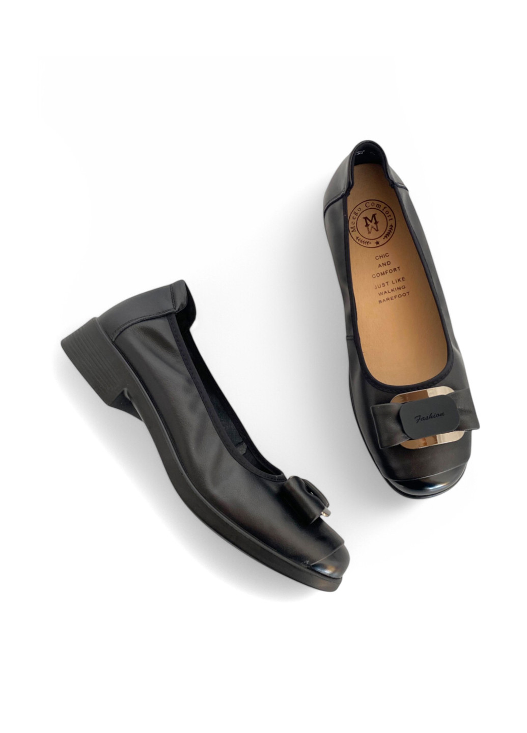 Meego Туфлі чорний з натуральна шкіра, румунія — демісезон (322090511)