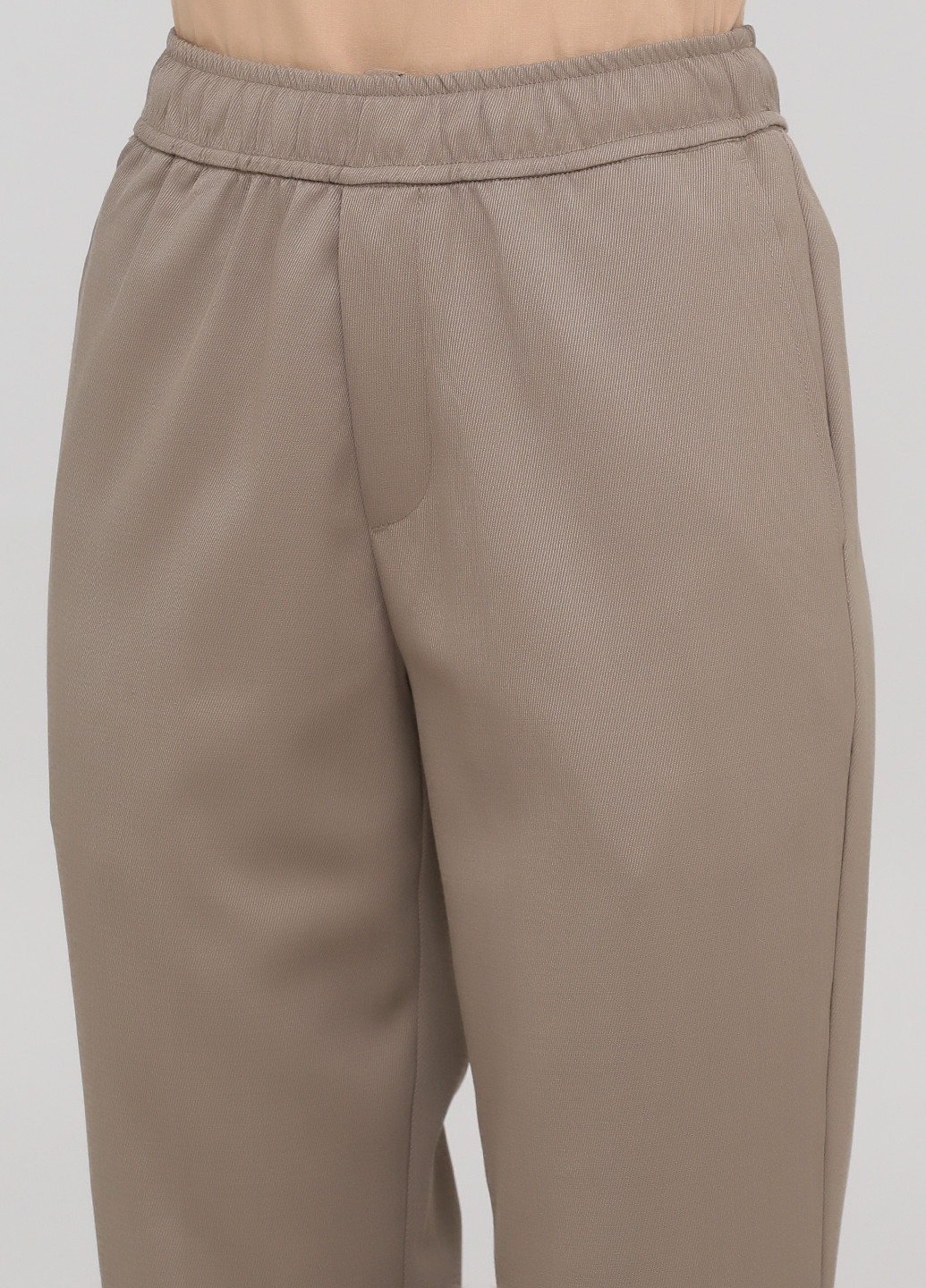 Темно-бежевые кэжуал демисезонные зауженные брюки Minimum