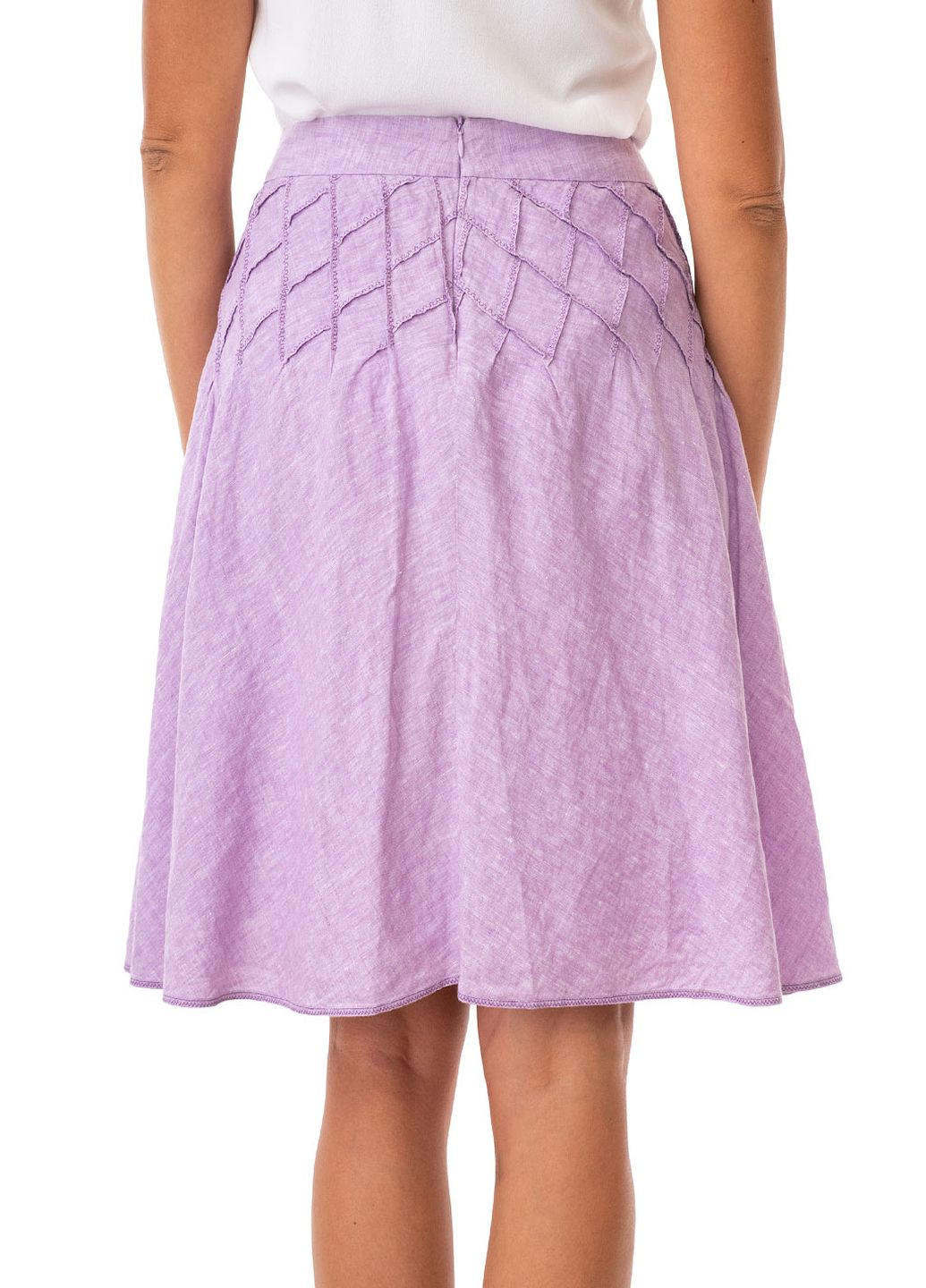 Фиолетовая однотонная юбка Apriori