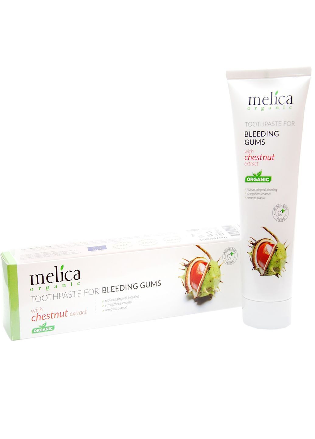 Зубна паста c екстрактом каштанa Melica Organic (247846132)